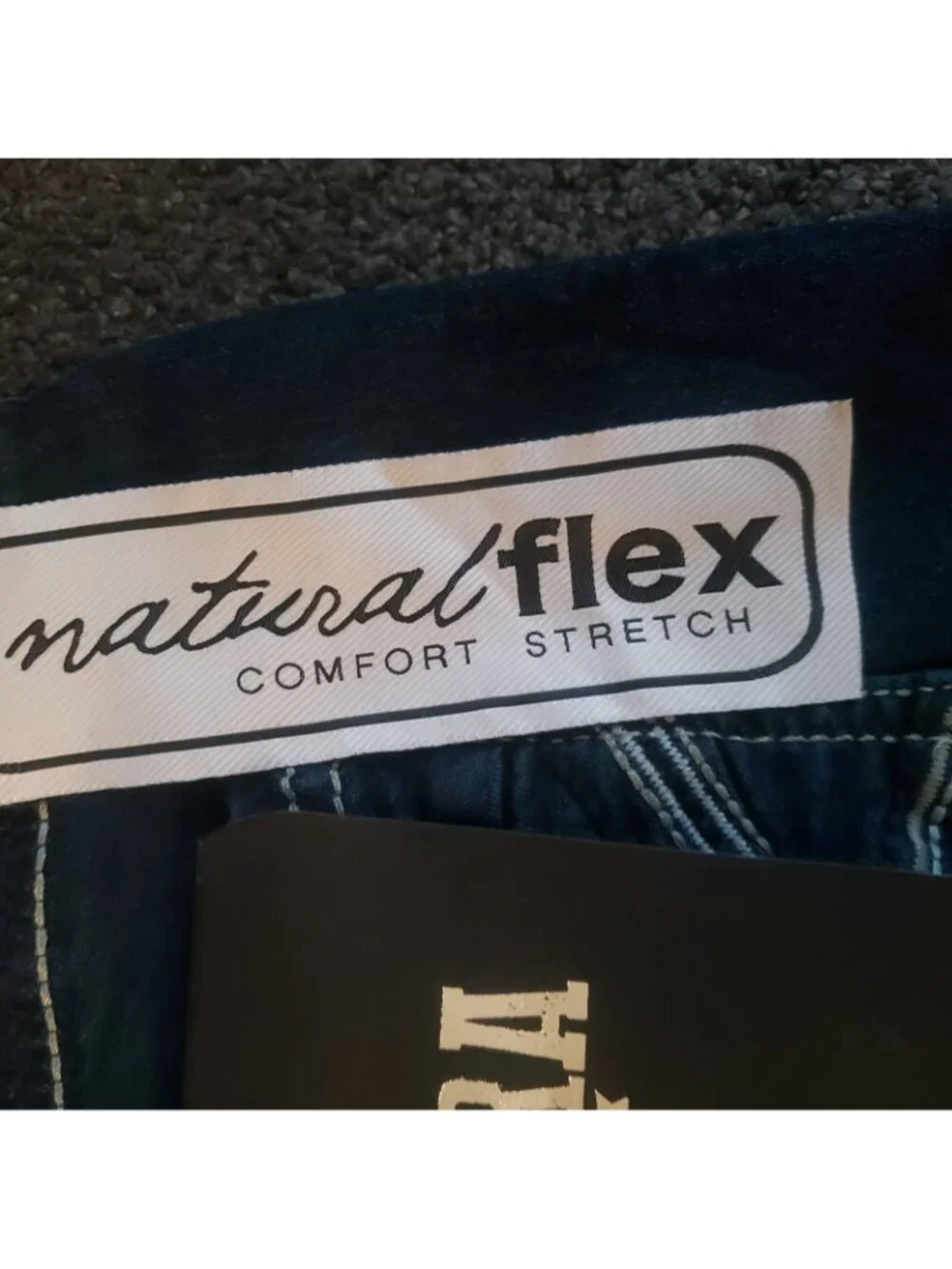 NWT Cultura Dark Blue Dark Wash Denim Shorts Size 40 Stretch 5-Pocket Button